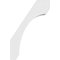 Ekena Millwork 5"W x 8"D x 12"H Standard Legacy Architectural Grade PVC Knee Brace BRCP05X08X12LGY - alternate 4